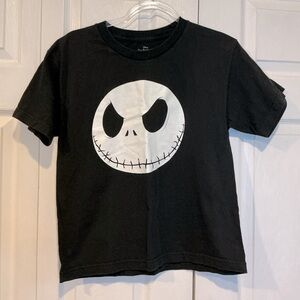 🐸 Disney The Night Before Christmas Jack Skellington Black Cotton T-shirt - XXL